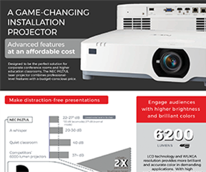 A Game-changing Installation Projector
