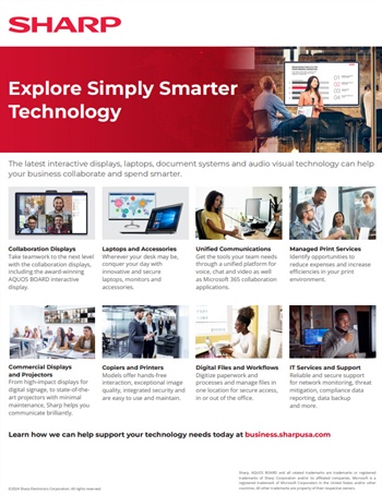 Simply Smarter Solutions from Sharp