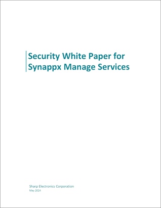 Security White Paper for Synappx Manage Services