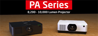 PA804UL and PA1004UL Installation Projectors