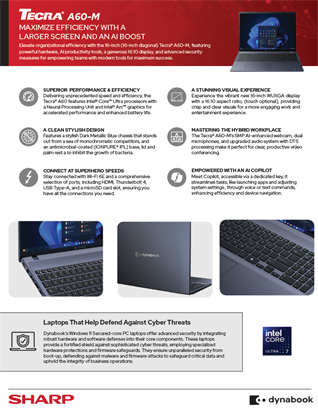 Sharp TECRA® A60-M Dynabook Laptops