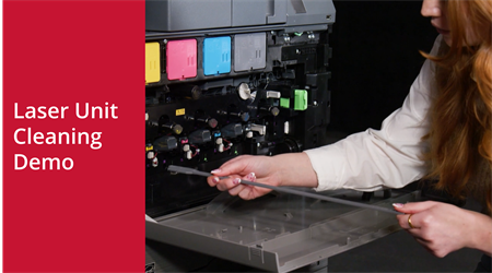 Laser Unit Cleaning Demo on the Sharp BP Advanced Series MFP