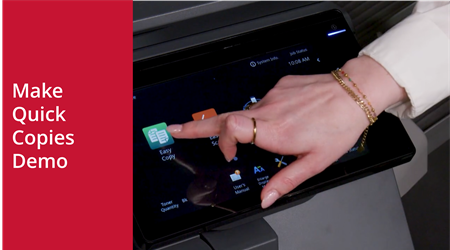 Making Quick Copies on Sharp BP Advanced Series MFPs