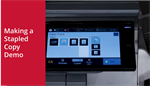 Making a Stapled Copy on Sharp BP Advanced Series MFPs