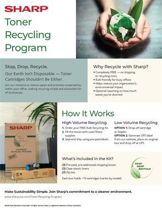 Sharp Toner Recycling Program