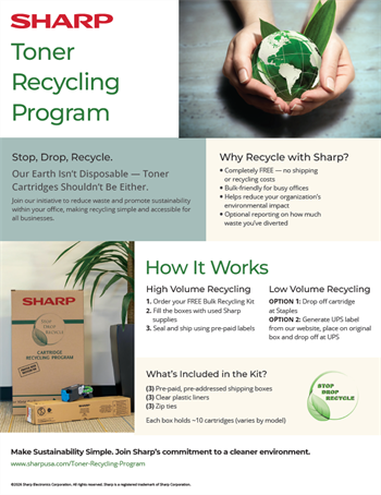 Sharp Toner Recycling Program