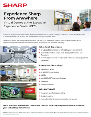 Experience Sharp From Everywhere