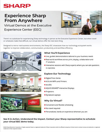 Experience Sharp From Everywhere