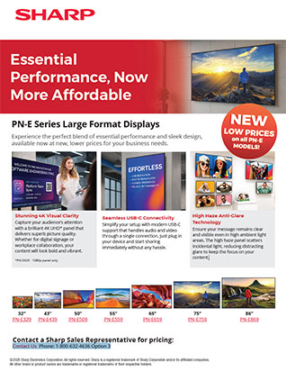 PN-E Series Large Format Displays
