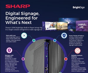 Sharp and BrightSign: Digital Signage, Engineered for What's Next