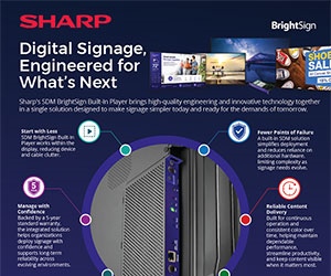 Sharp and BrightSign: Digital Signage, Engineered for What's Next