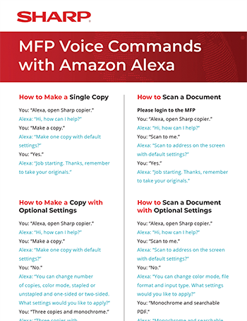 Voice Commands with Amazon Alexa Poster