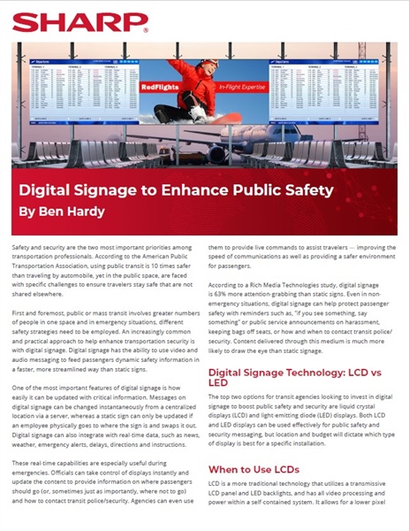 Digital Signage to Enhance Public Safety - The Simply Smarter Blog ...