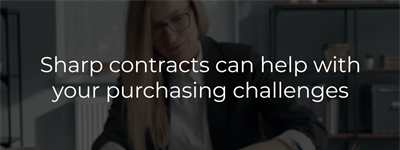 Sharp Contracts Help with Purchasing Challenges