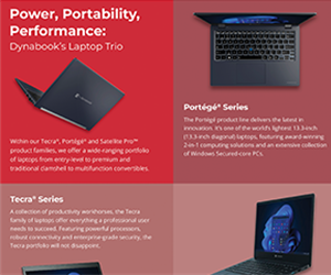Power, Portability, Performance: Dynabook’s Laptop Trio