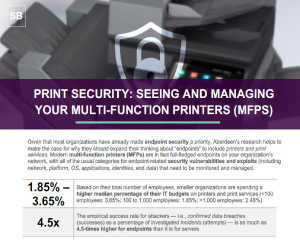 Print Security: Seeing and Managing Your Multifunction Printers (MFPs)