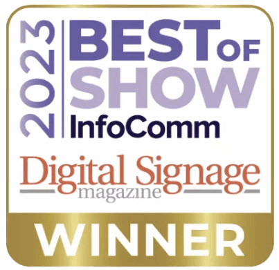 Логотип журнала Digital Signage Magazine InfoComm 2023 Best in Show Award