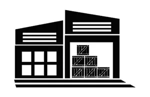 Icon of a warehouse