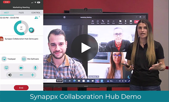 the Video: Synappx Collaboration Hub Demo graphic link