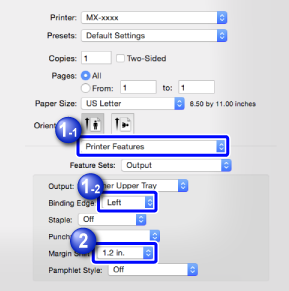 2 Sided Printing, Staple & Hole Punch! (on a MAC)