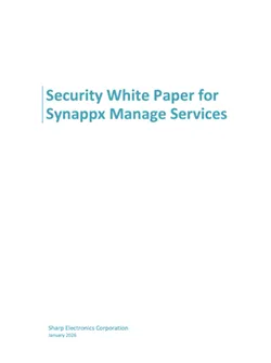 Security White Paper for Synappx Manage Services