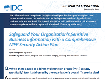 IDC Analyst Connection White Paper