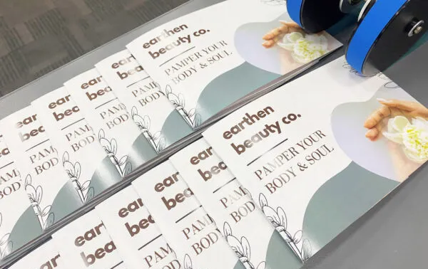 Several booklets in output tray