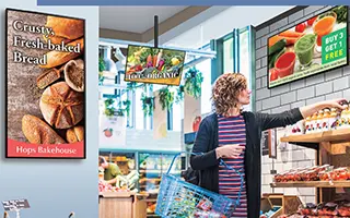 collaboration display in a restaurant environment