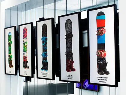 MultiSync EA Series displays in portrait view