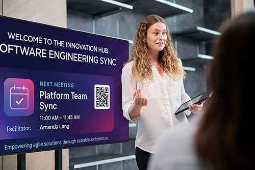 E series display in a presentation environment