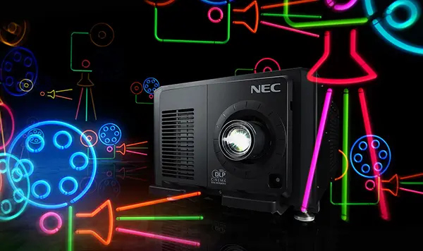 a group of digital cinema projectors