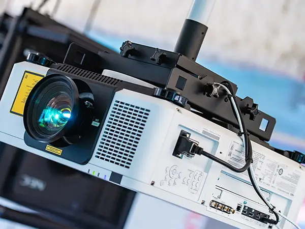 Close up of a projector