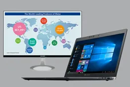 Laptop and a monitor stand