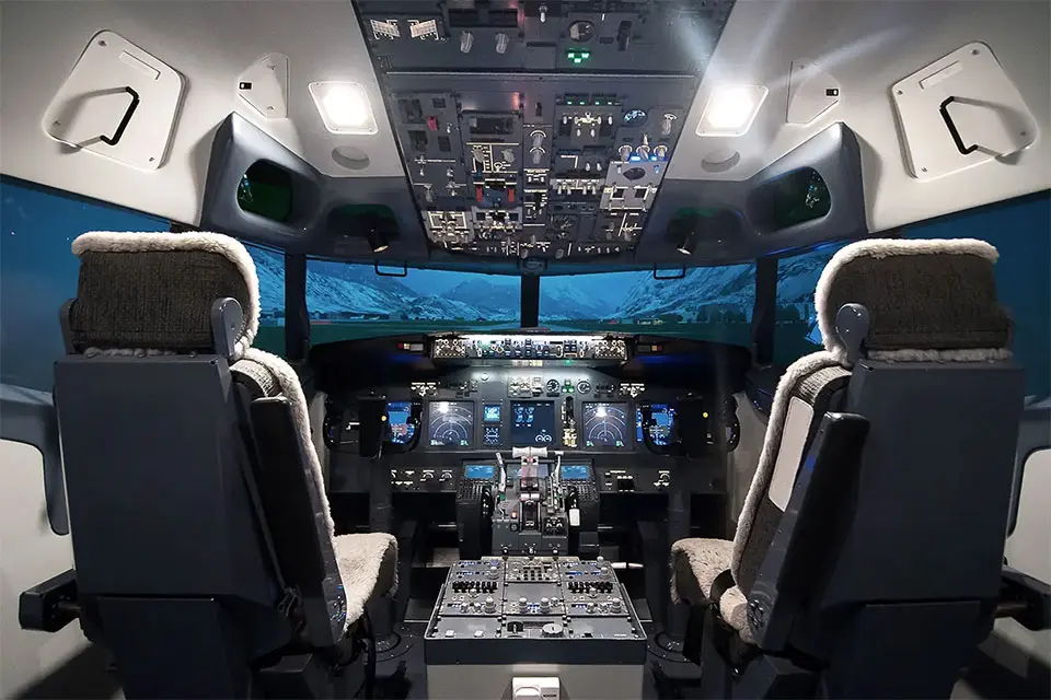 Laser projector in simulation environment