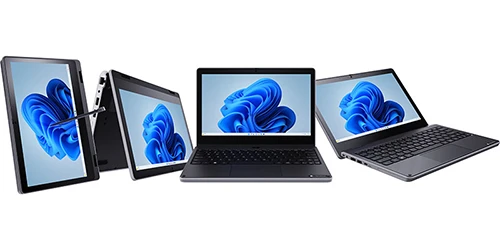 collage of laptop products