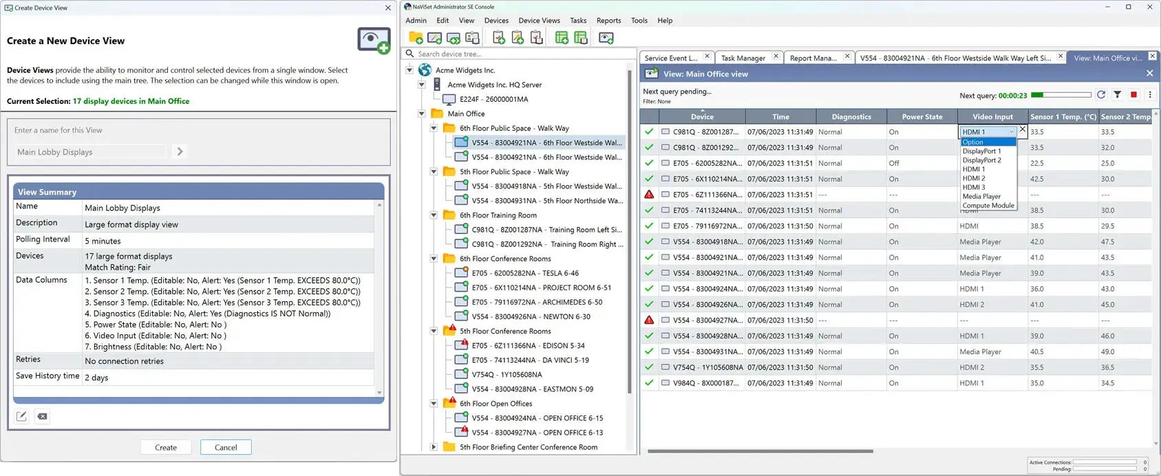Diagram of Device Views