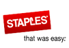 Staples logo and that was easy